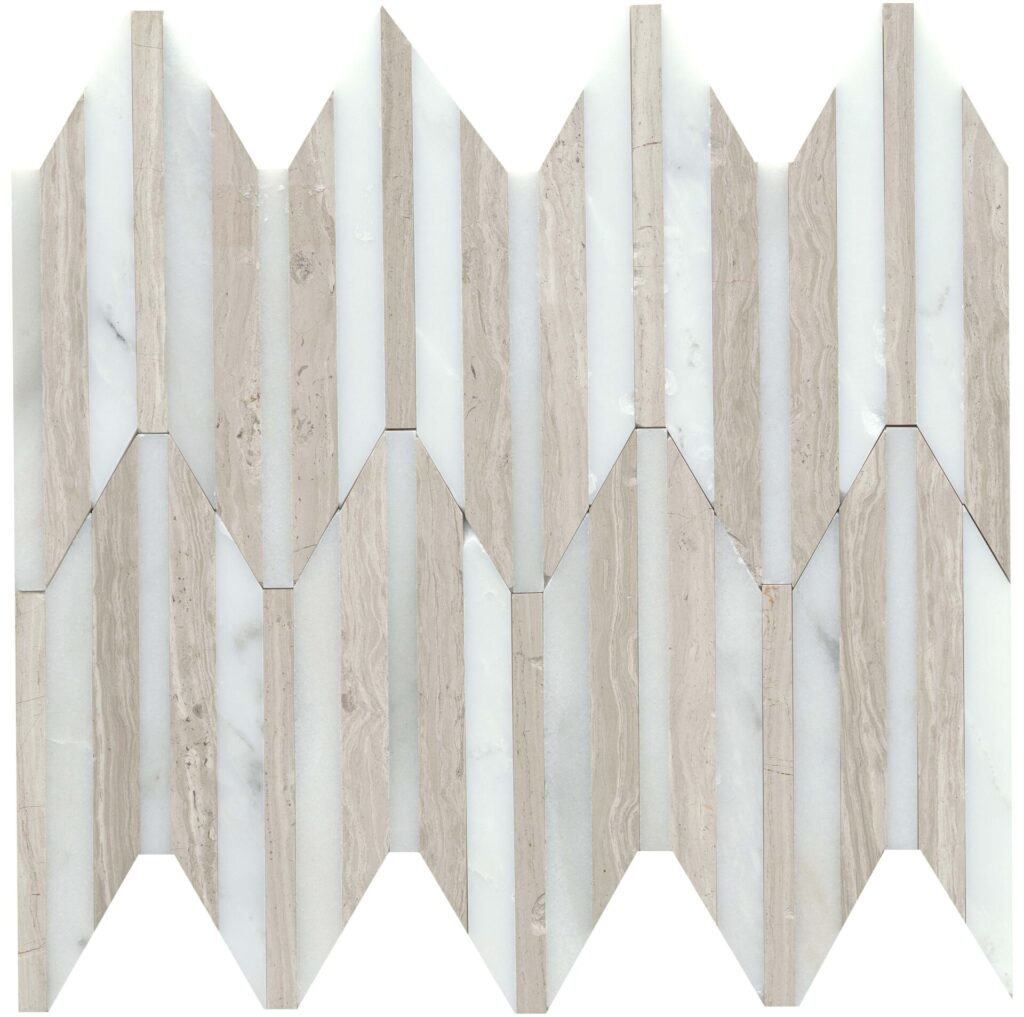 Bizou White/Cream Peak Mosaic