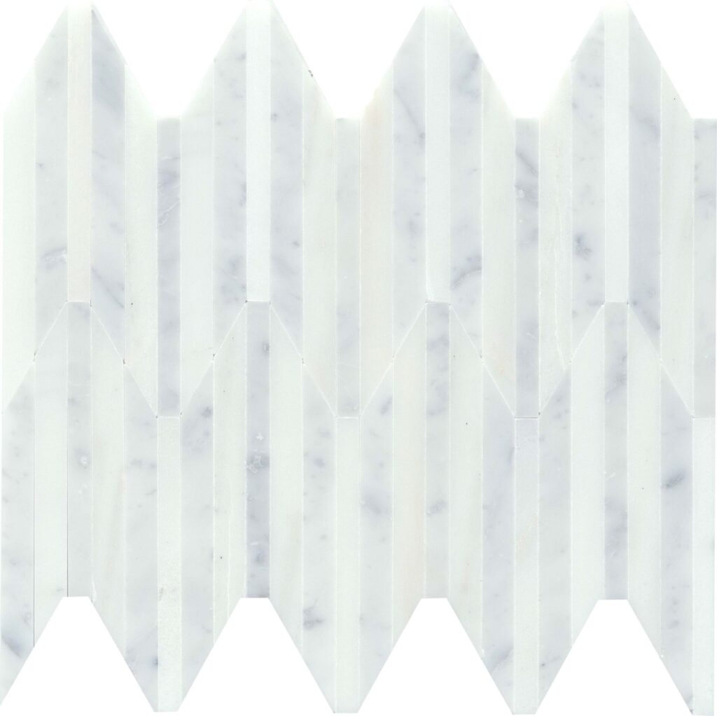 Bizou White/White Peak Mosiac