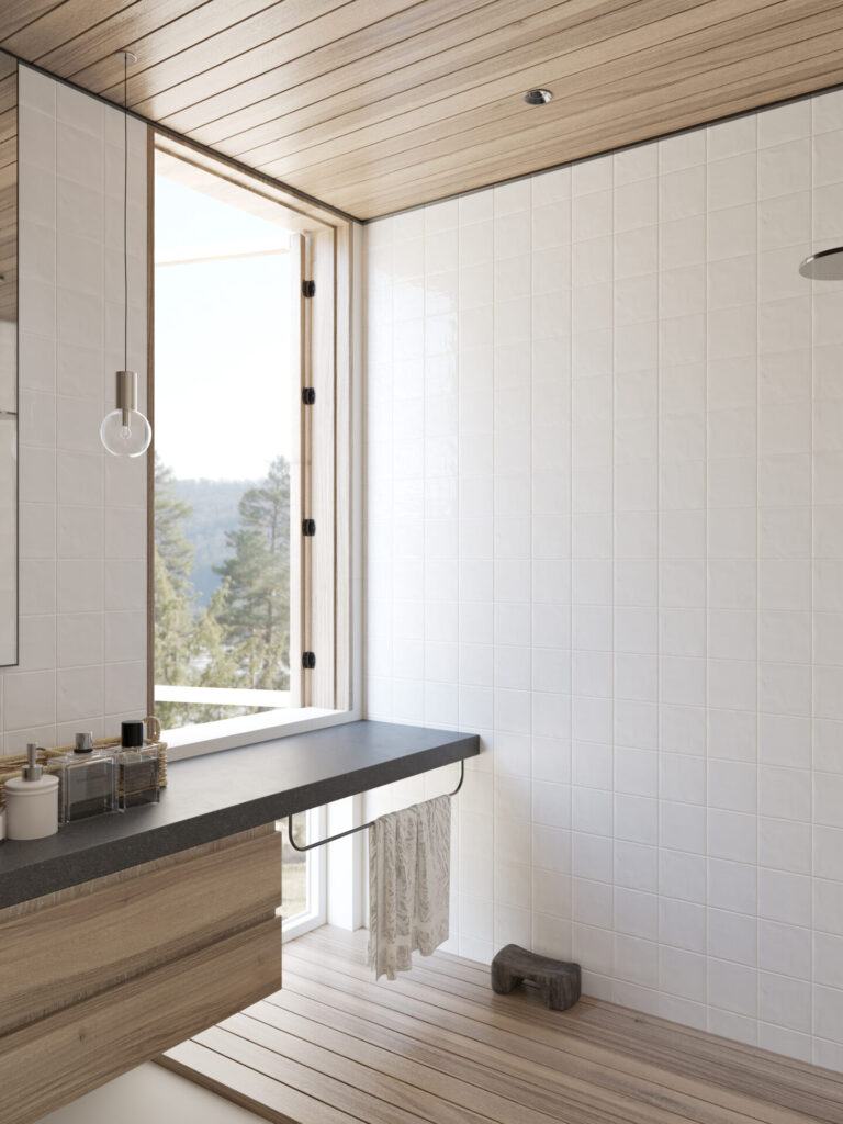 Antigo snow room scene bathroom