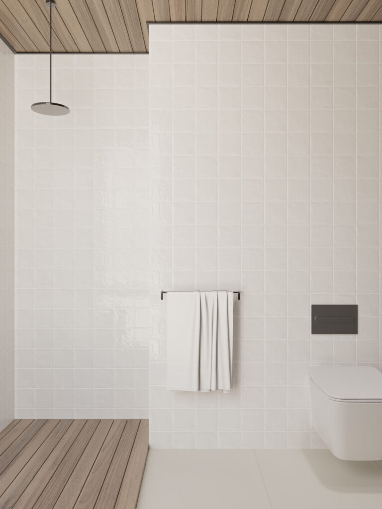 Antigo snow room scene shower.