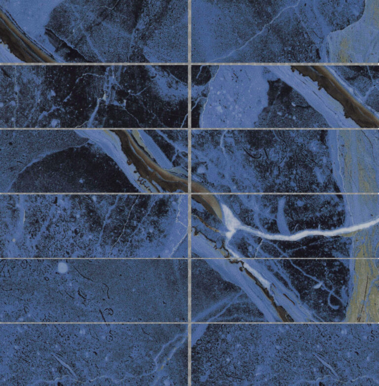 Parkview 2" x 6" Stacked Mosaic Blue