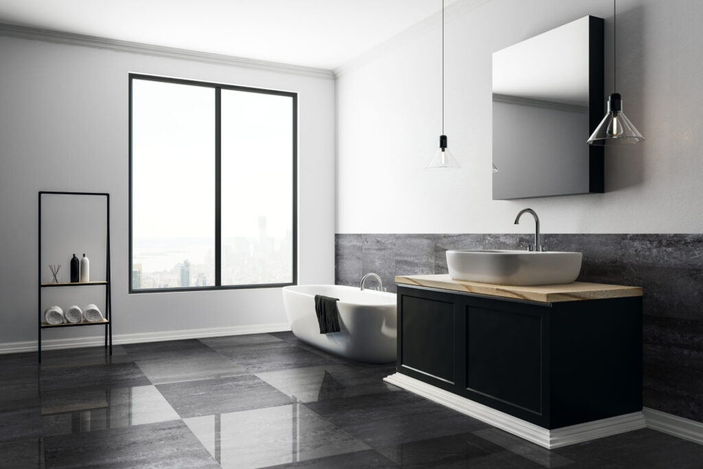 Prodigy sample floor in pascal bathroom