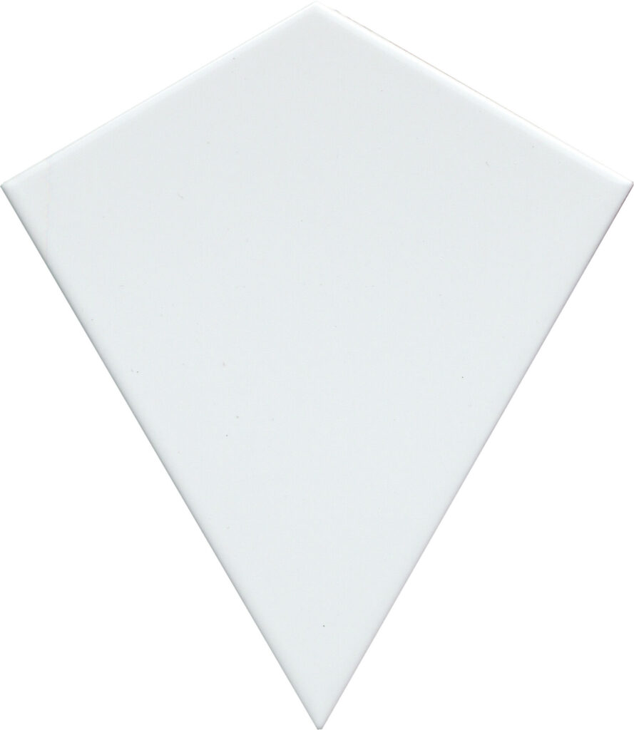 Skite Glazed Ceramic 6 x7 White