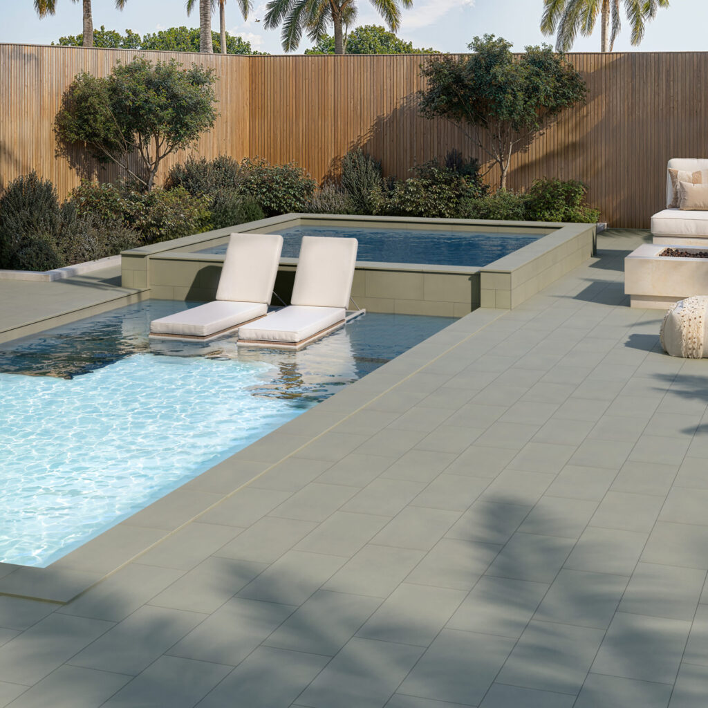 Spectra forest outside pool scene sample