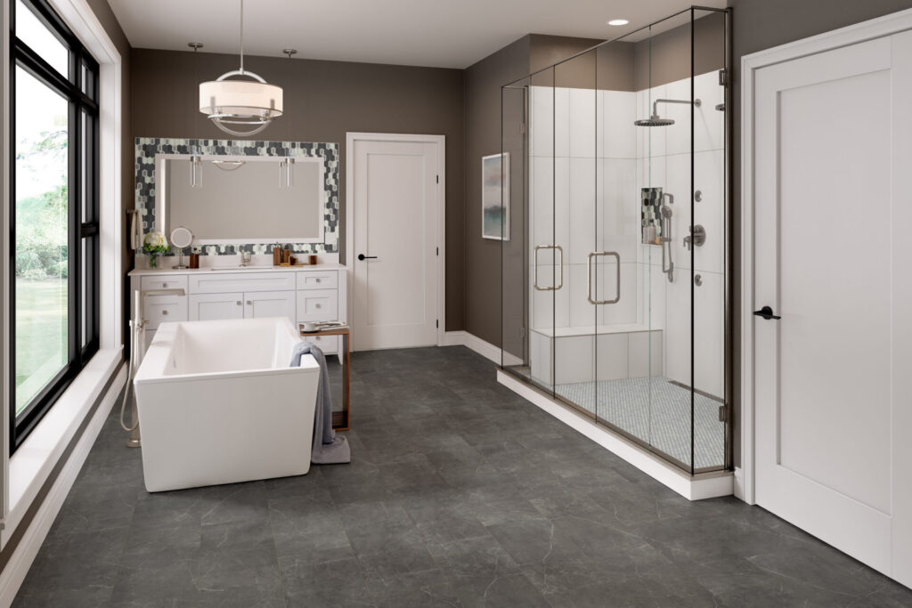 Sterlina II Asphalt floor sample bathroom