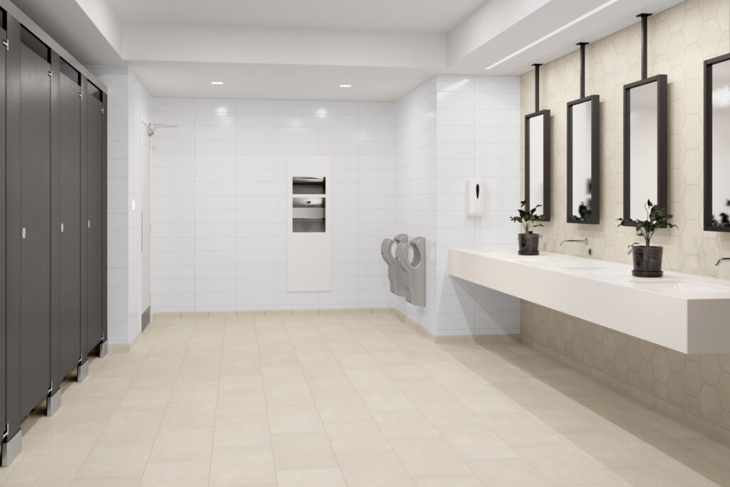 Sterlina II ivory floor sample bathroom