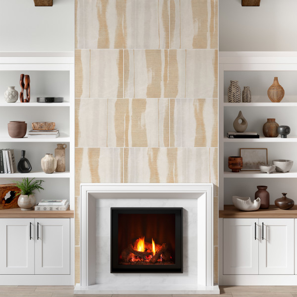 TERRAMOR FUSE BIANCO HONED 24X47-POR fireplace