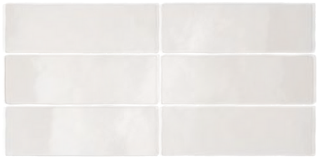 Odonata Glossy Ceramic Tile 2.5 x 8 Whitetailed