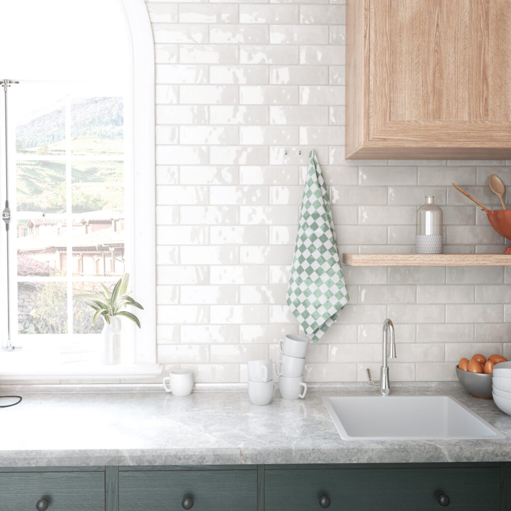 passion kitchen wall sample white