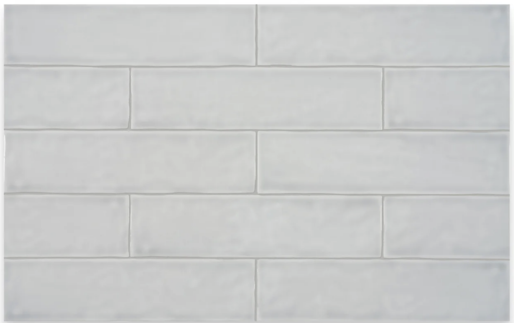 Watercolors 3 x 12 Glossy Rectangle Tile silver