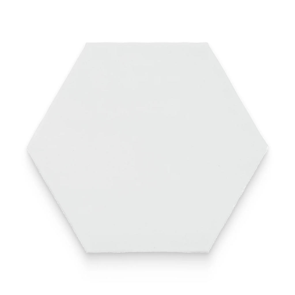 Watercolors 6x6 Powder Glossy Hexagon Tile