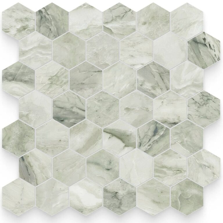 2 x 2 Verde Matcha Honed Hexagon Mosaic