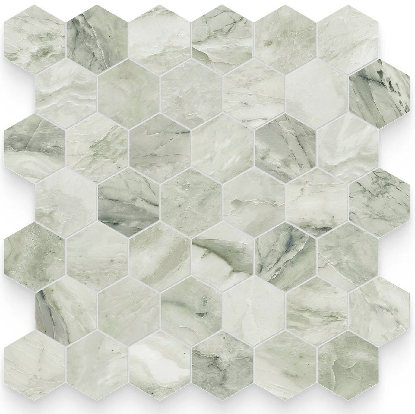 Verde Matcha Hexagon Mosaic