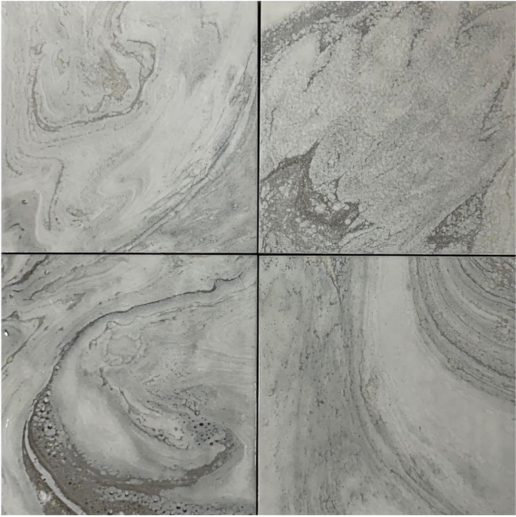 6X6 Swirl Pearl Polished Porcelain Tile
