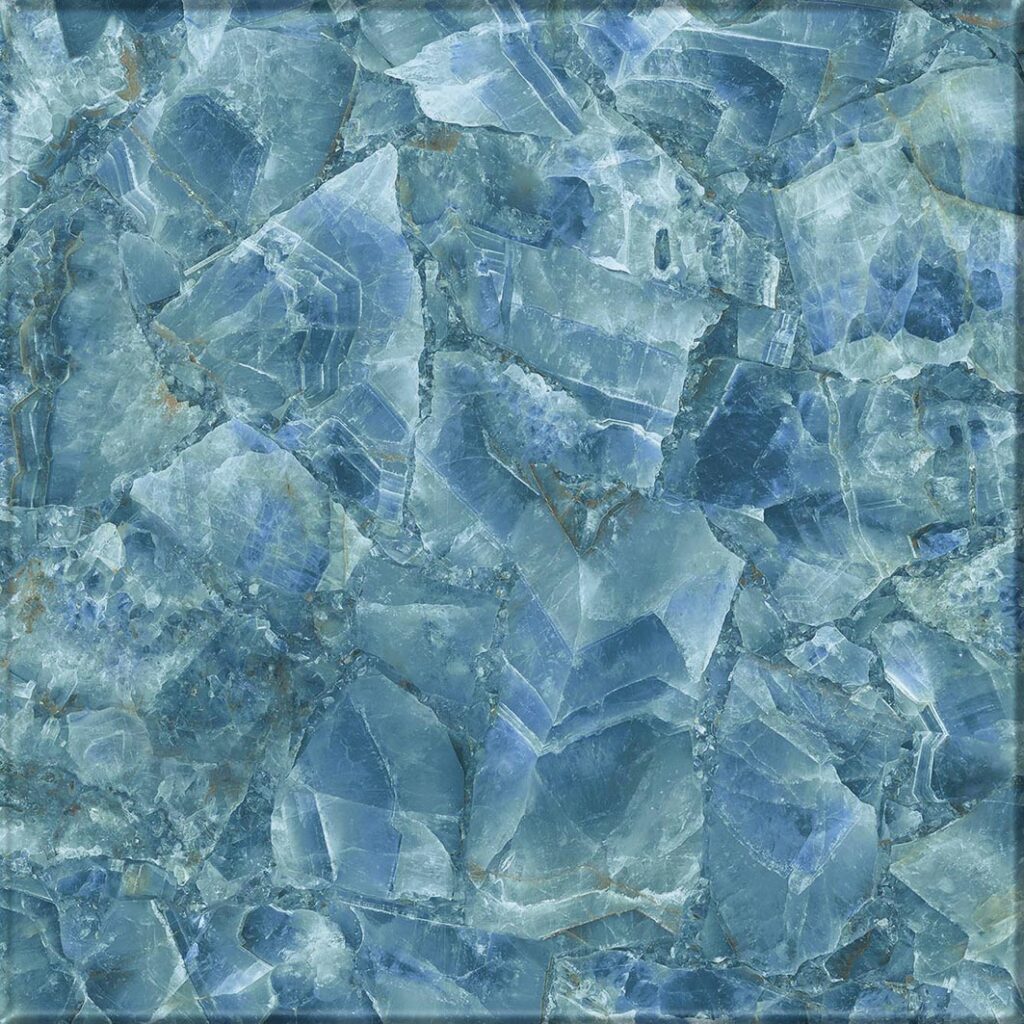 6X6 Venus Blue Glossy Porcelain Tile