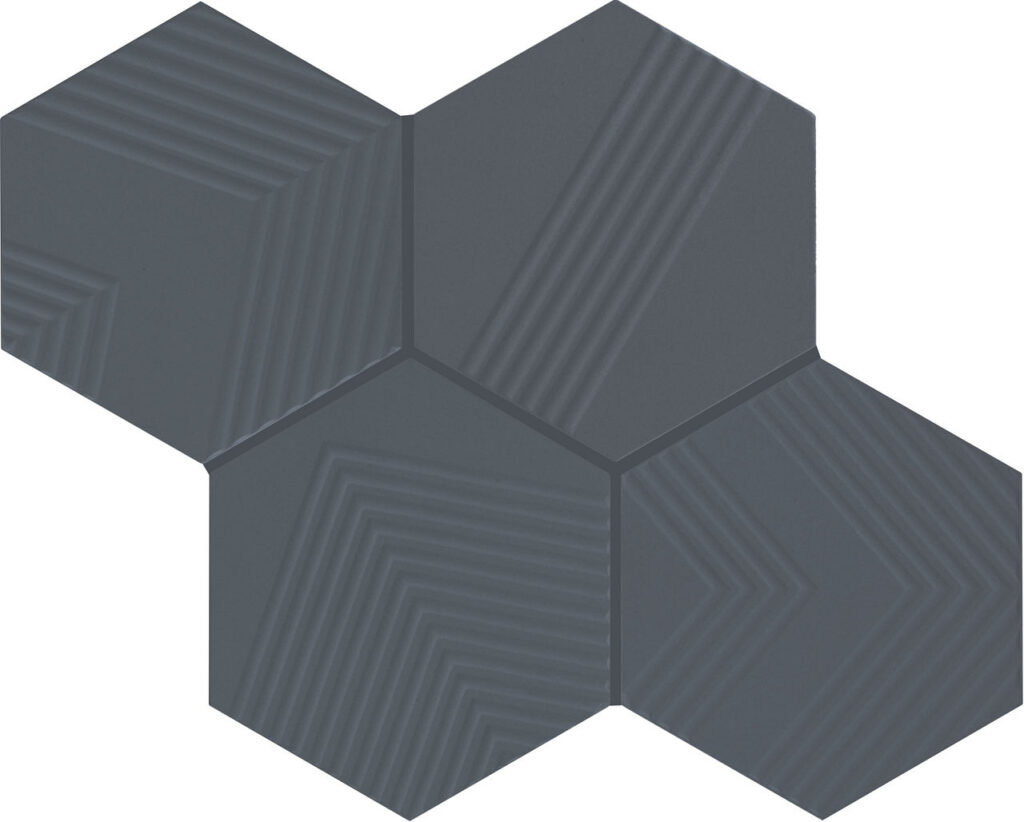 Indigo Hexagon Ripple Mix