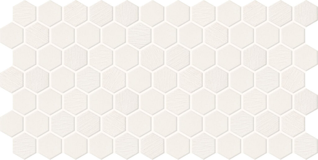 Keystones 1 Hexagon Mosaic Arctic White