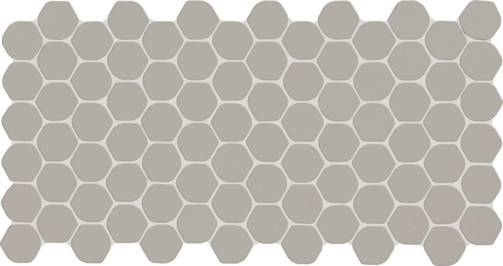 Keystones 2 Organic Hexagon Mosaic Desert Gray