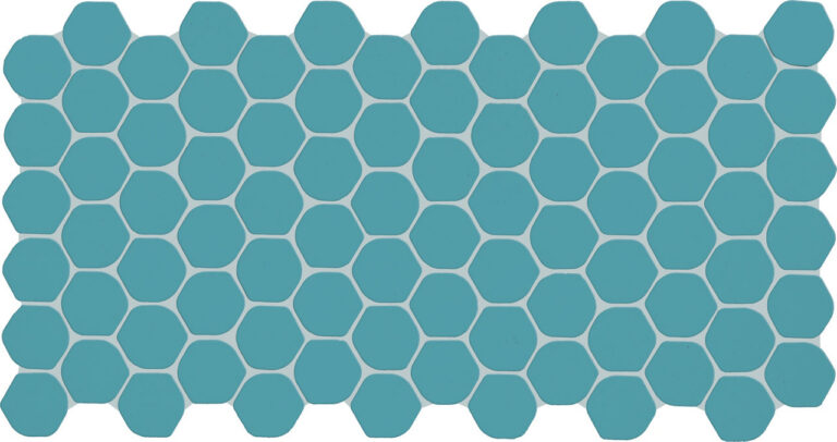Keystones 2x2 Ocean Blue Organic Hexagon