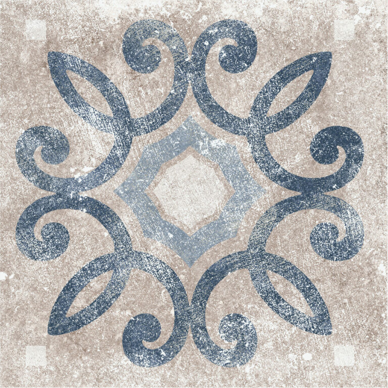 Lucca Blue Square Deco A