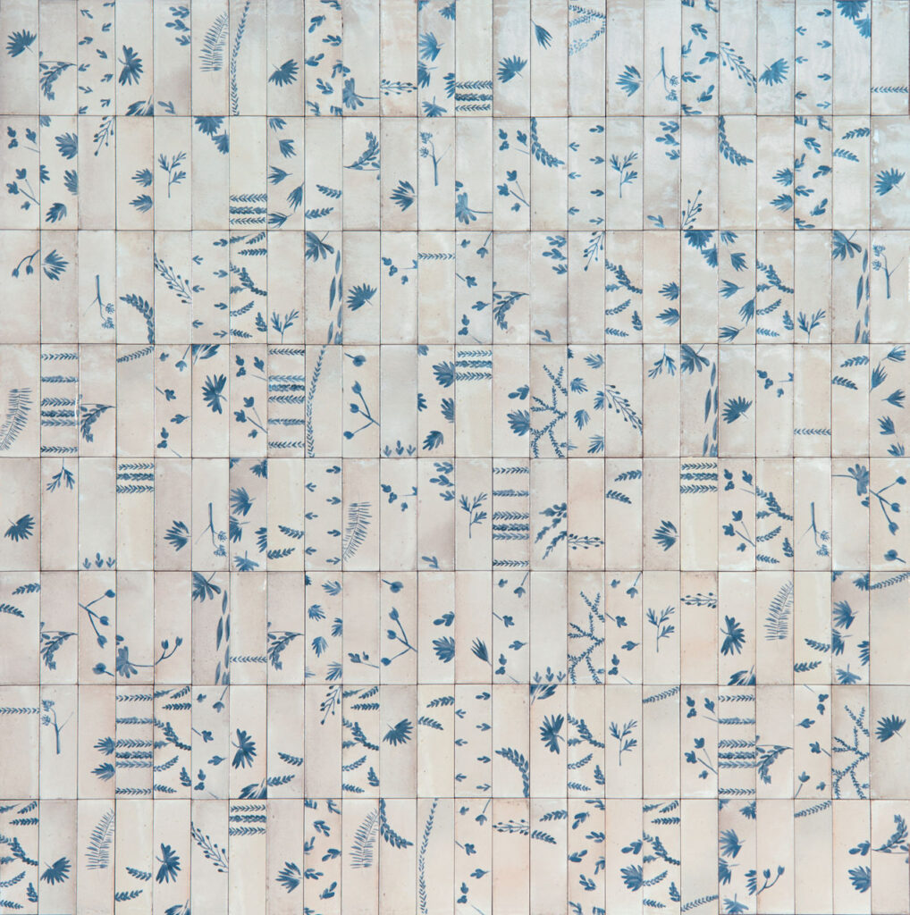 Rice Natural Deco Leaf Rectangle