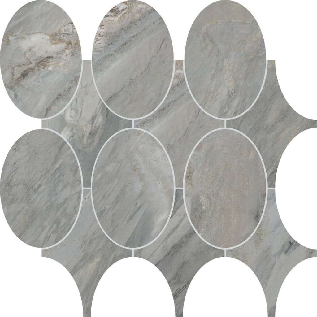 Savoir Mixed Mosaic Polished Bleu
