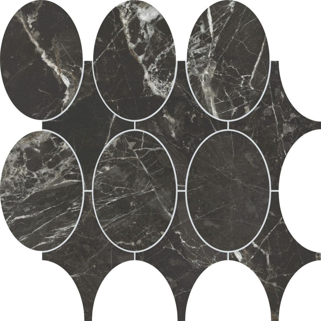 Savoir Mixed Mosaic Polished Noir