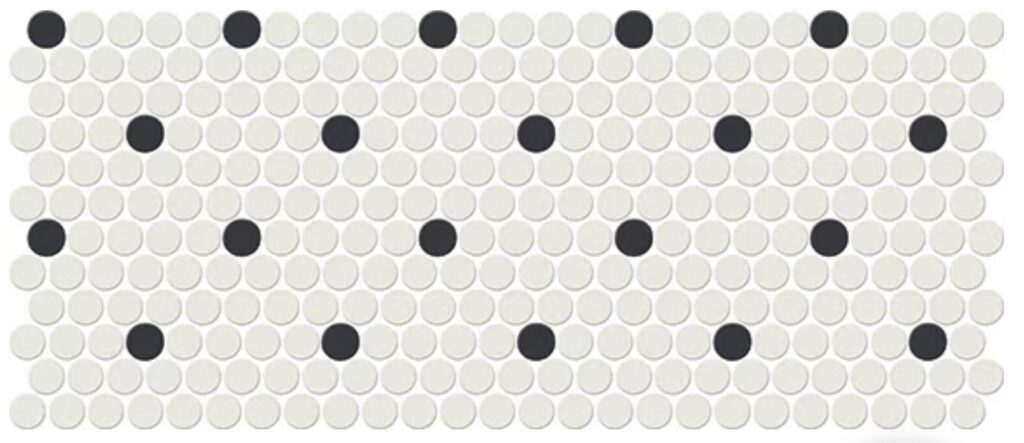 Keystones Penny Round Black Dots
