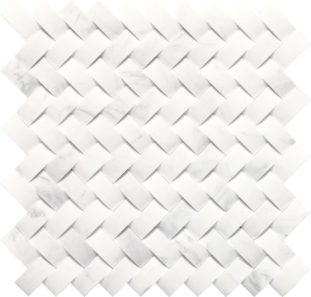 Stone a la Mod Contempo White Basketweave