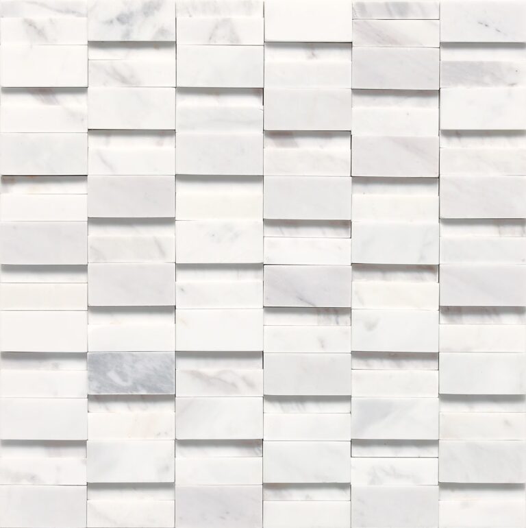 Stone a la Mod Random Mosaic Contempo White