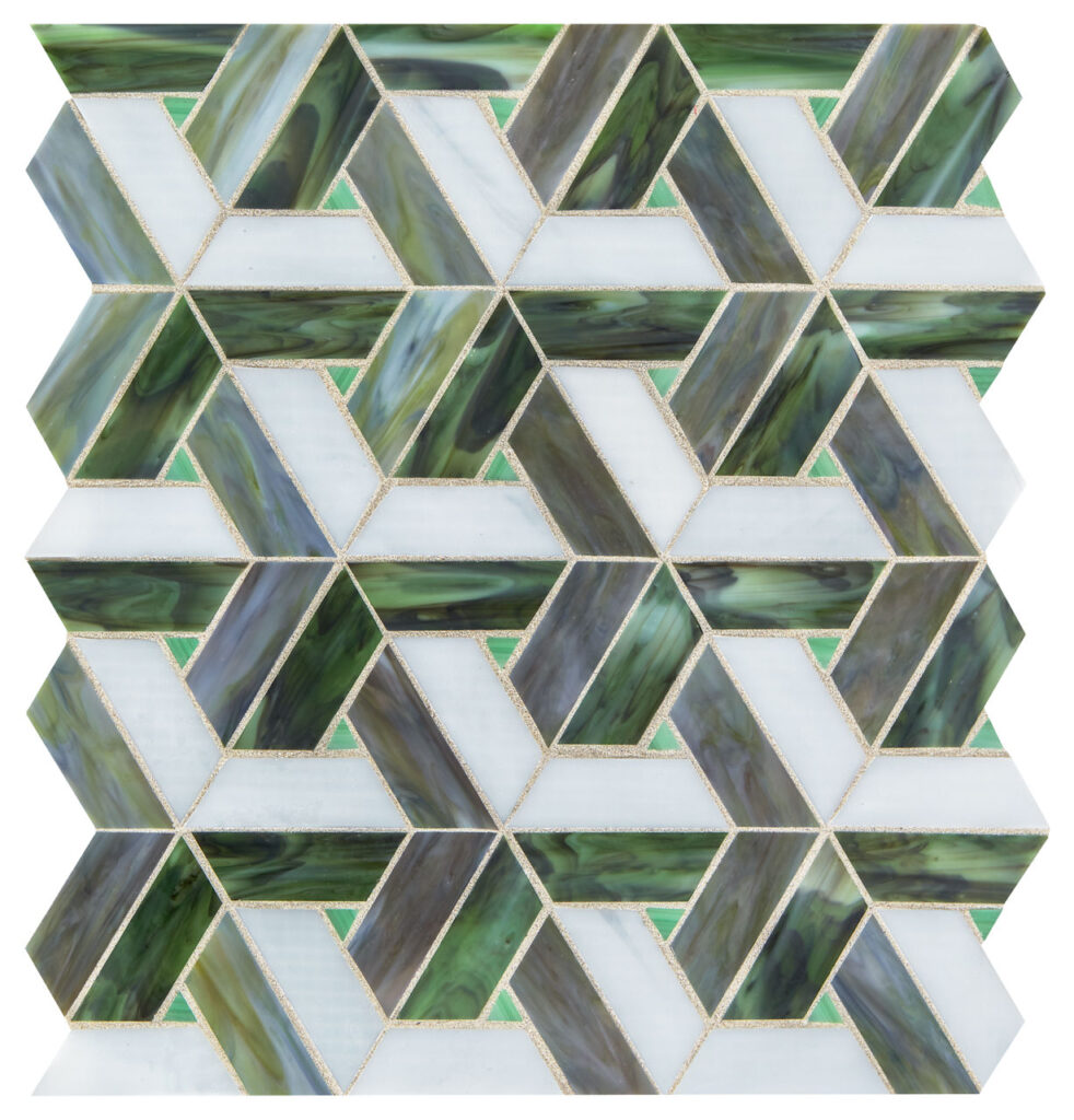 Vivify Trapezoid Mosaic Enchanted Green