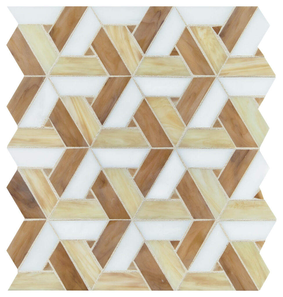 Vivify Trapezoid Mosaic Heirloom Gold