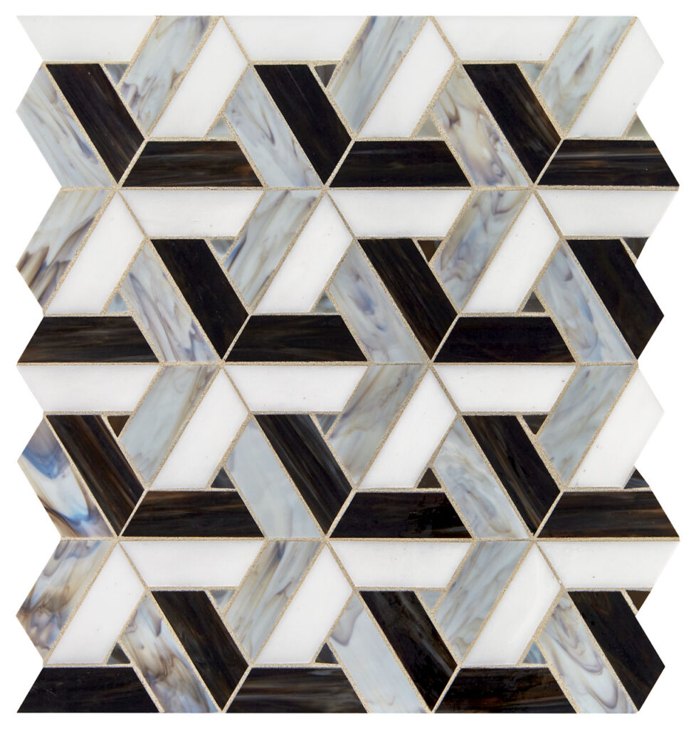 Vivify Trapezoid Mosaic Midnight Dream