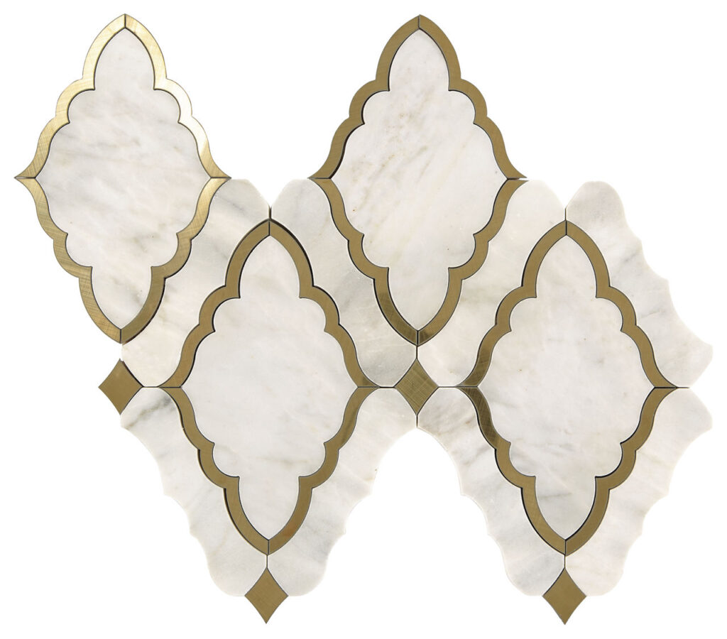 White And Brass Baroque