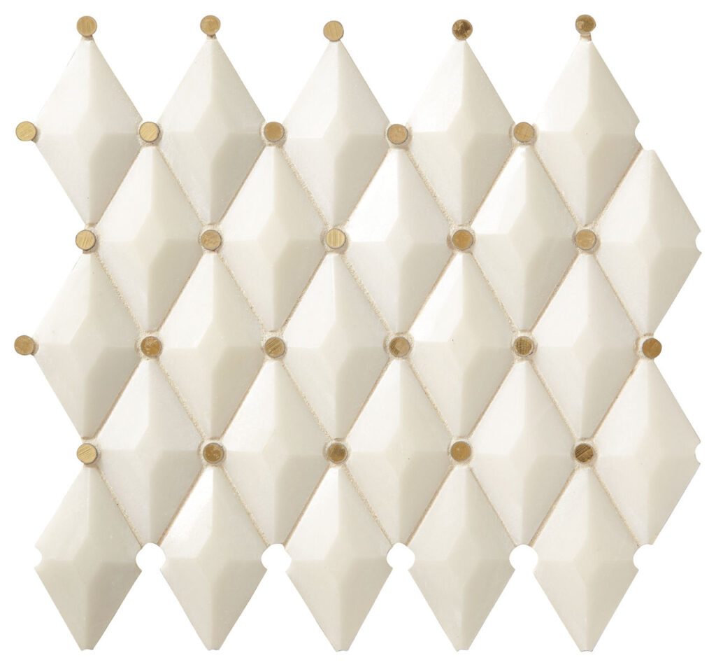 White And Brass Harlequin