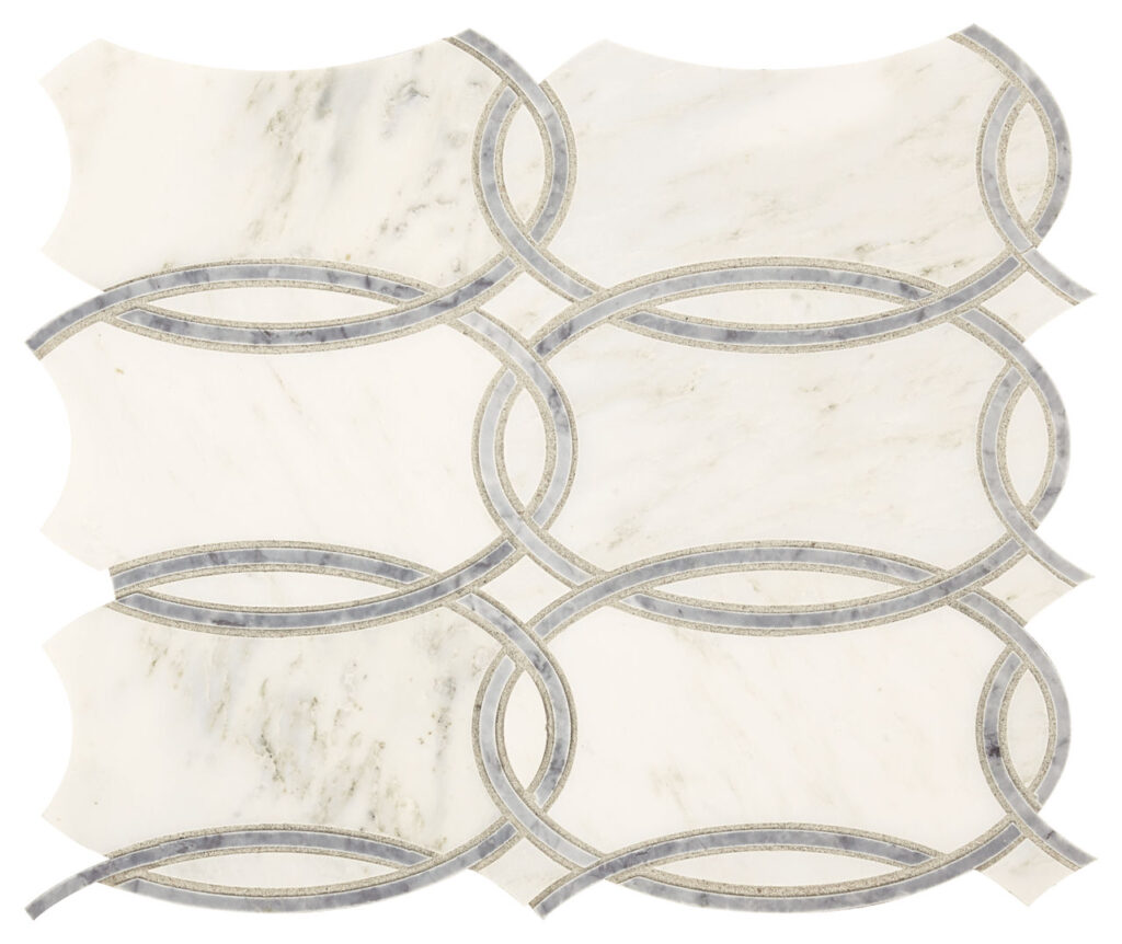 White And Gray Trellis