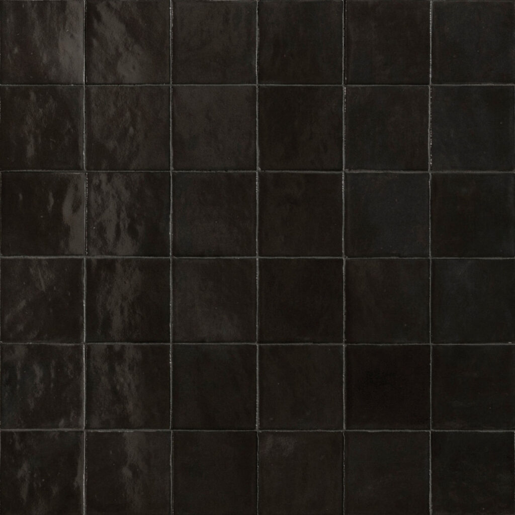 Zellige Neo Square Undulated Carbone