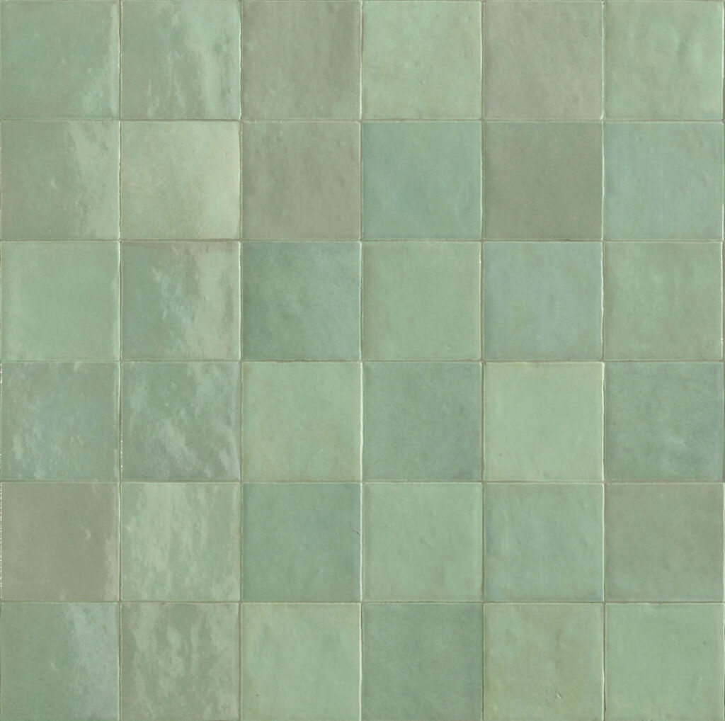 Zellige Neo Square Undulated Turchese