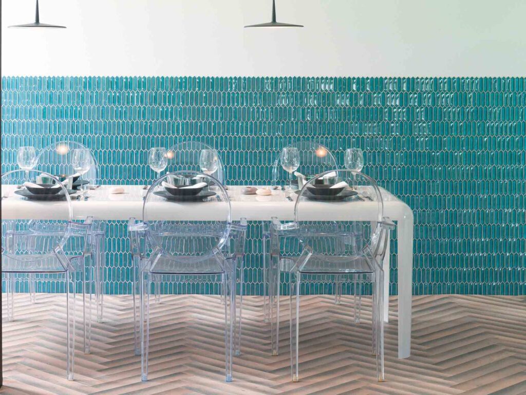 Crystal Blue 14X12 wall sample