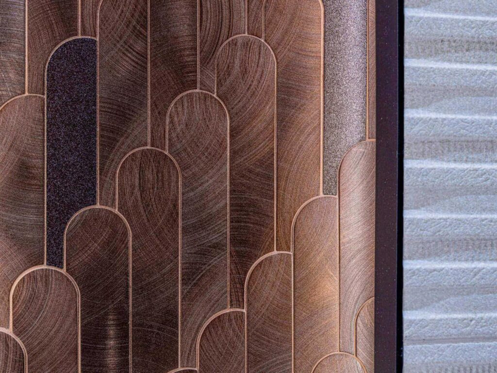 Digit Copper 10X11 wall sample
