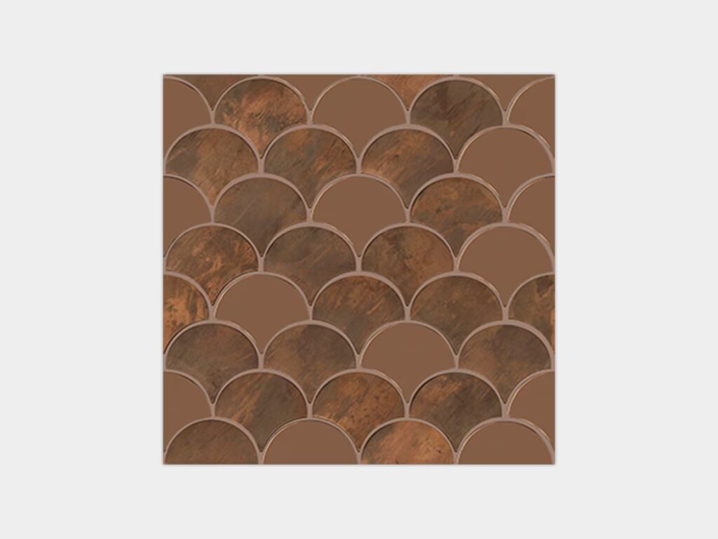 Drop Copper Brushed 12X12