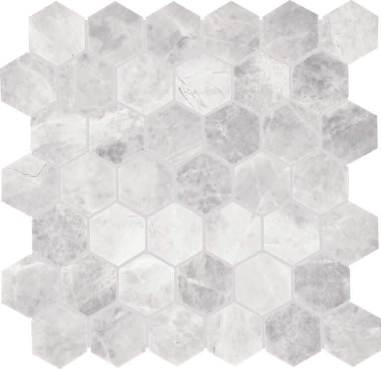 Eclessia Marble 2 Hexagon Honed Cristallo