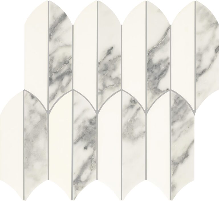 Eclessia Marble Blend Feather Polished Arabescato Argento
