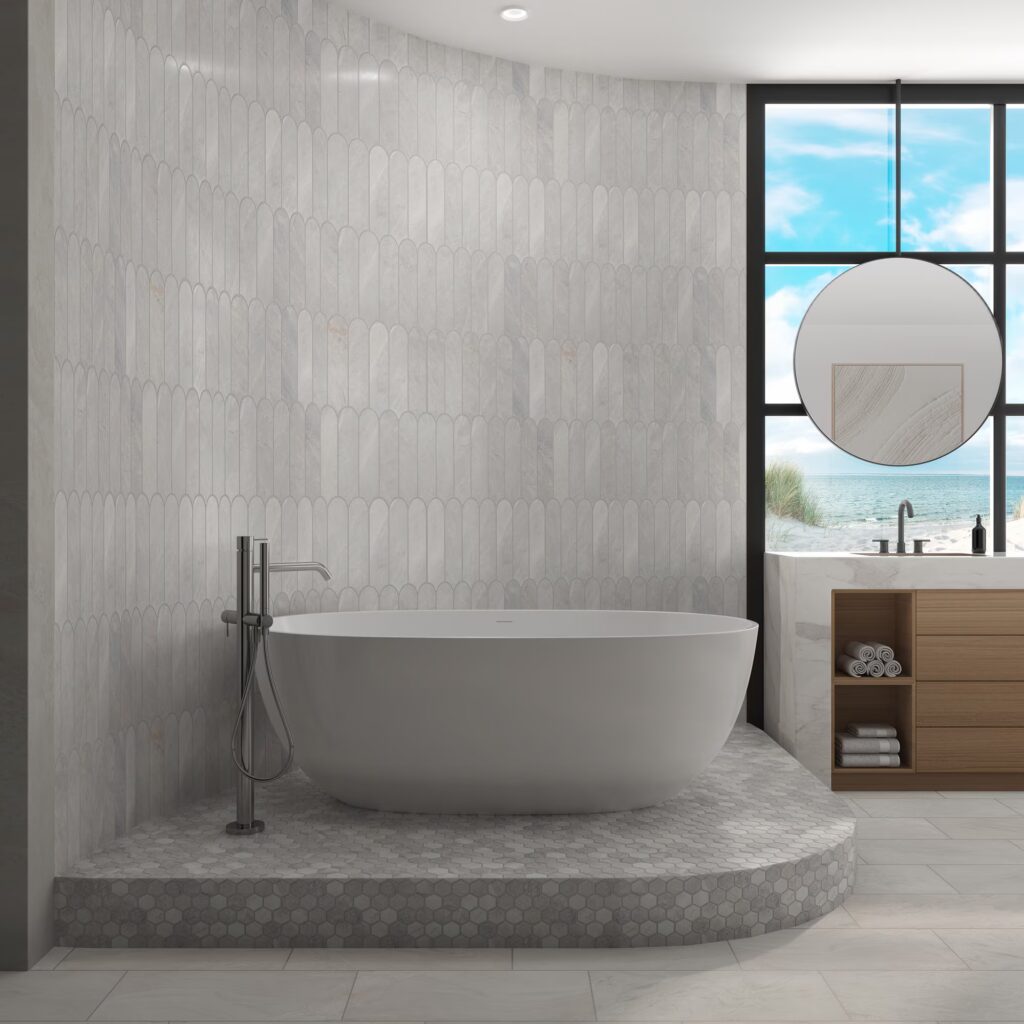 Eclessia Marble Cristallo 12 x 24 Floor sample