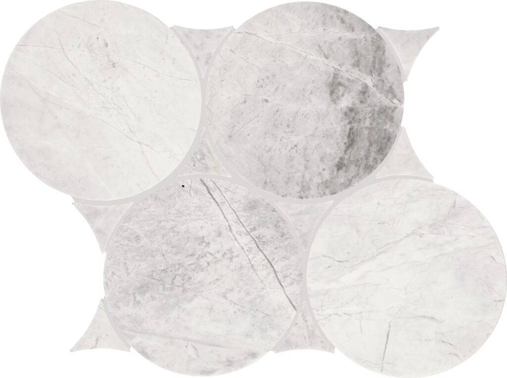 Eclessia Marble Cristallo Circle Mosaic