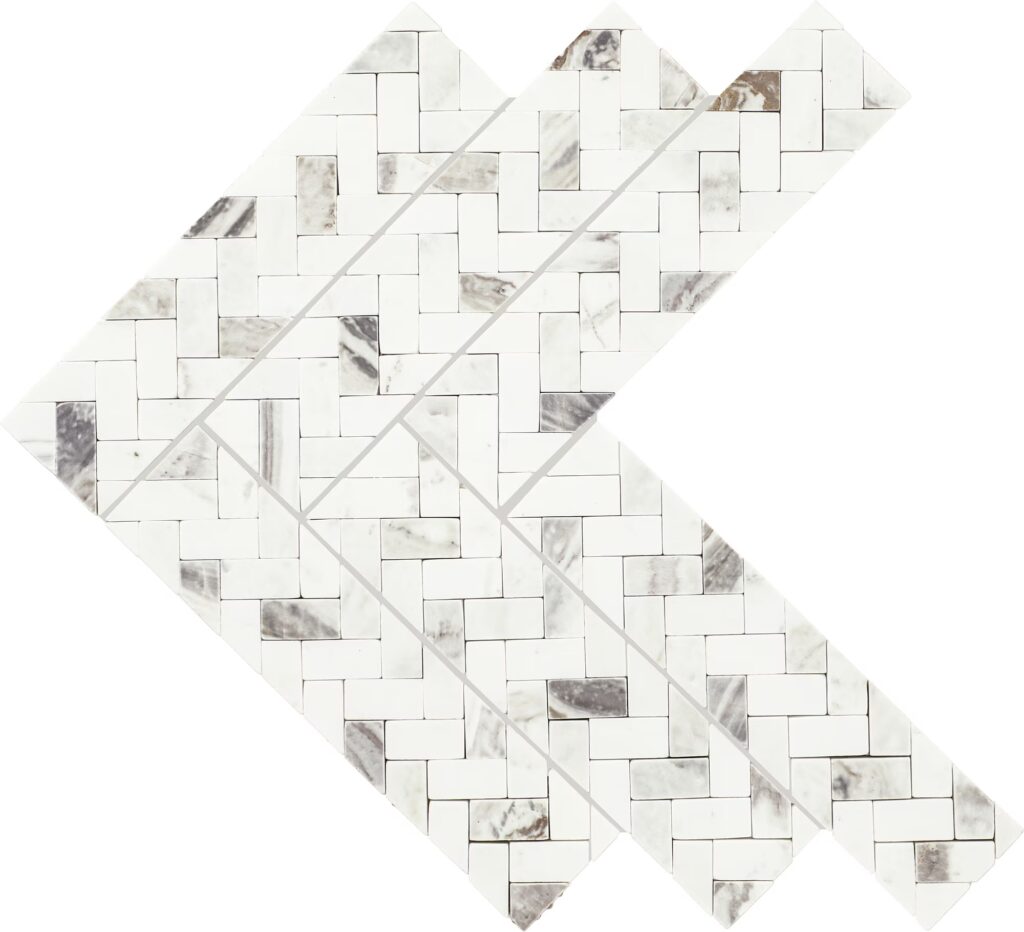 Eclessia Marble Double Herringbone Polished Volakas