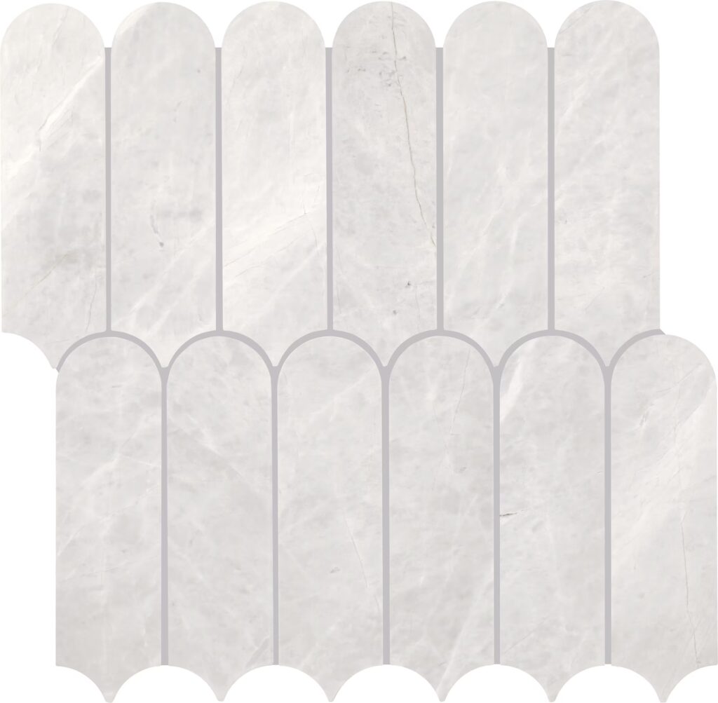 Eclessia Marble Elongated Fan Polished Cristallo