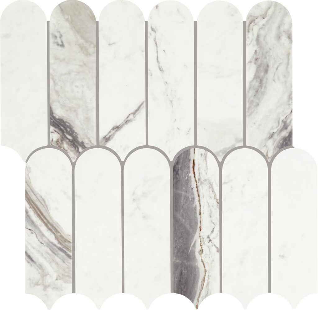 Eclessia Marble Elongated Fan Polished Volakas