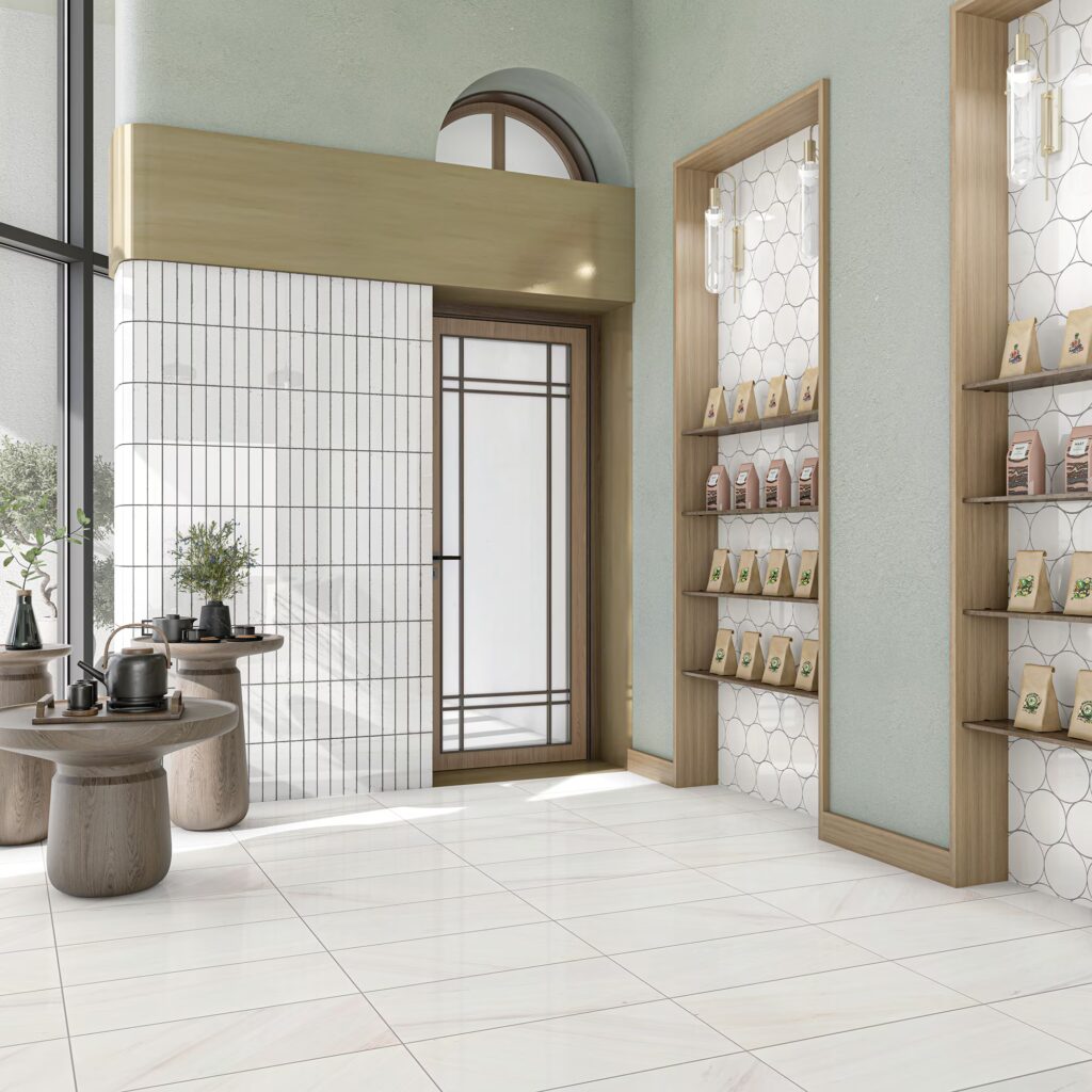 Eclessia Marble Pacifica Honed wall sample 2
