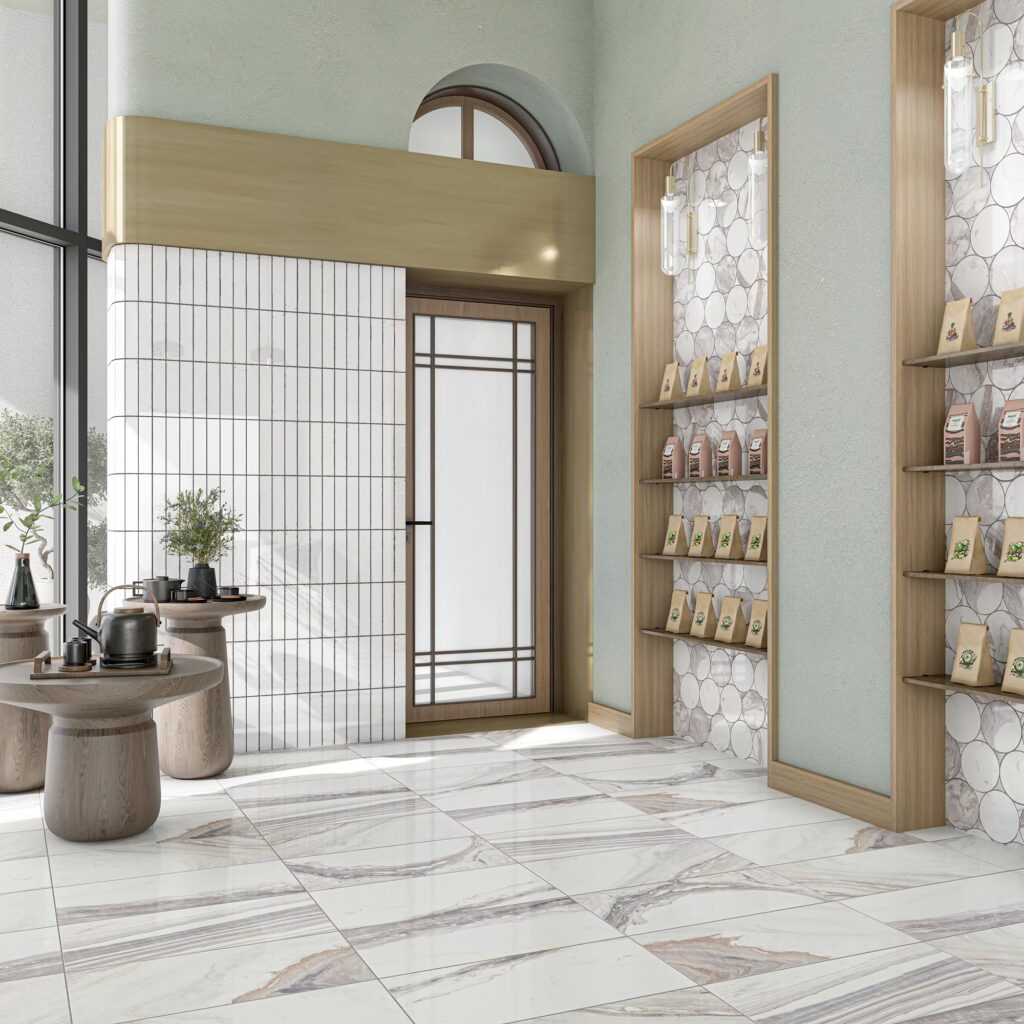 Eclessia Marble Wall sample in Volakas